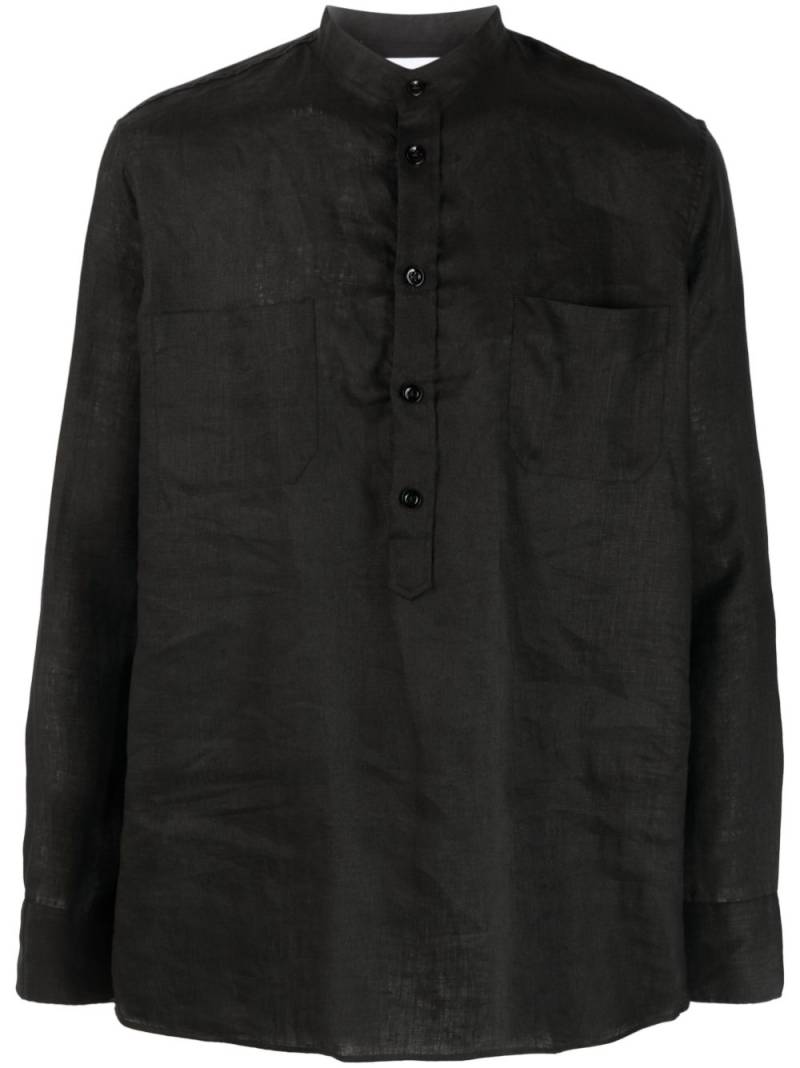 PT Torino long-sleeve linen shirt - Black von PT Torino