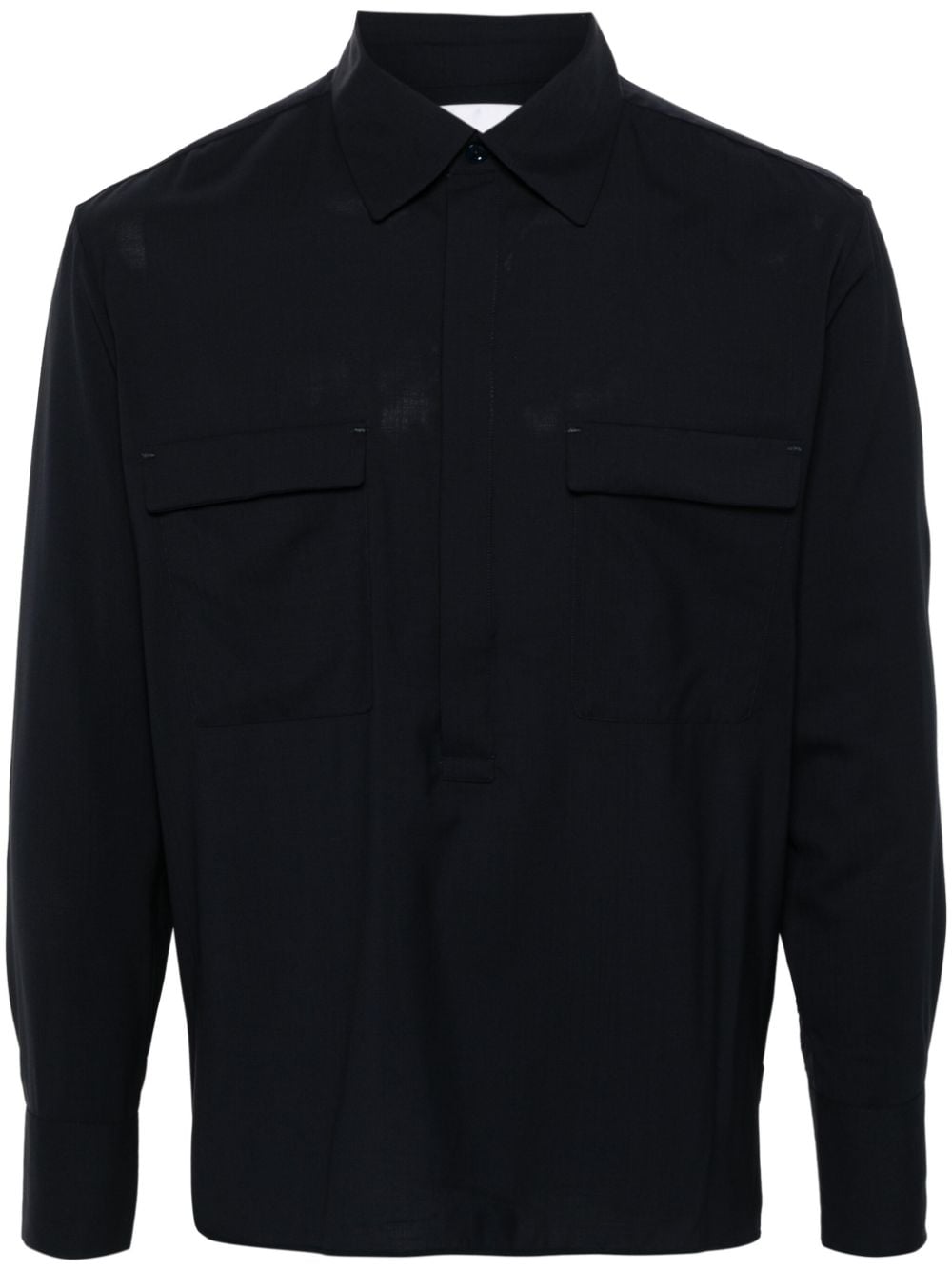 PT Torino long-sleeve wool shirt - Blue von PT Torino