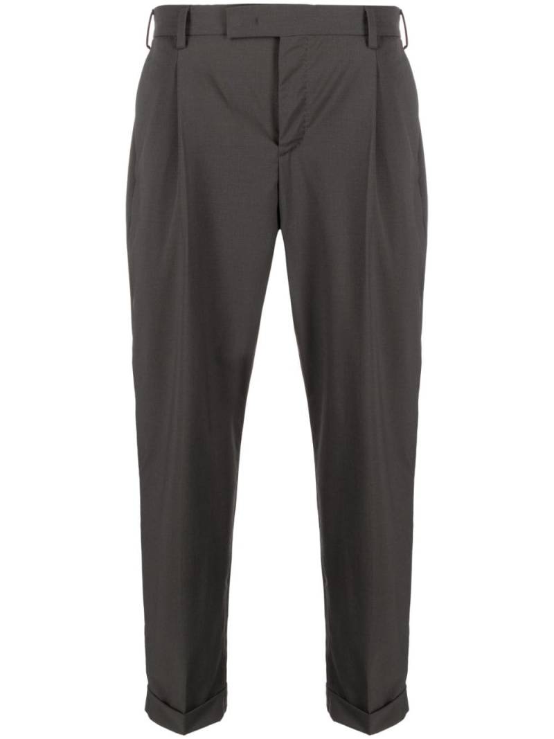 PT Torino off-centre fastening virgin-wool trousers - Grey von PT Torino