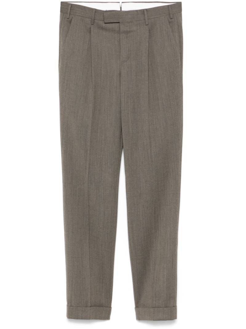 PT Torino pleat-detail trousers - Brown von PT Torino