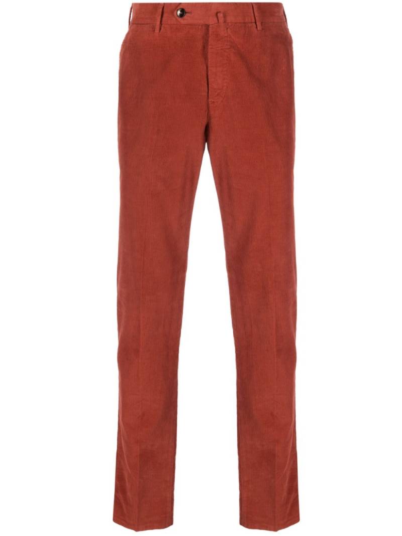 PT Torino pressed-crease corduroy chino trousers - Red von PT Torino