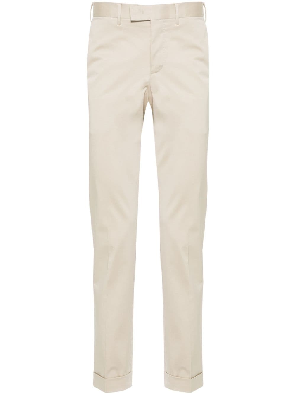 PT Torino pressed-crease slim-fit tailored trousers - Neutrals von PT Torino