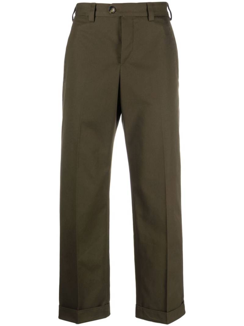 PT Torino pressed-crease straight-leg trousers - Green von PT Torino