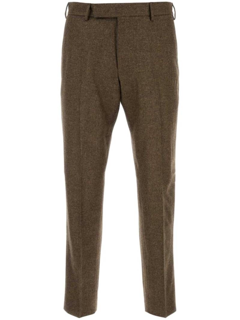 PT Torino pressed-crease tapered trousers - Brown von PT Torino