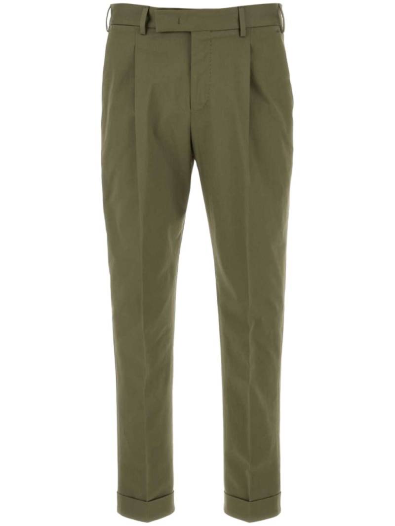 PT Torino pressed-crease tapered trousers - Green von PT Torino