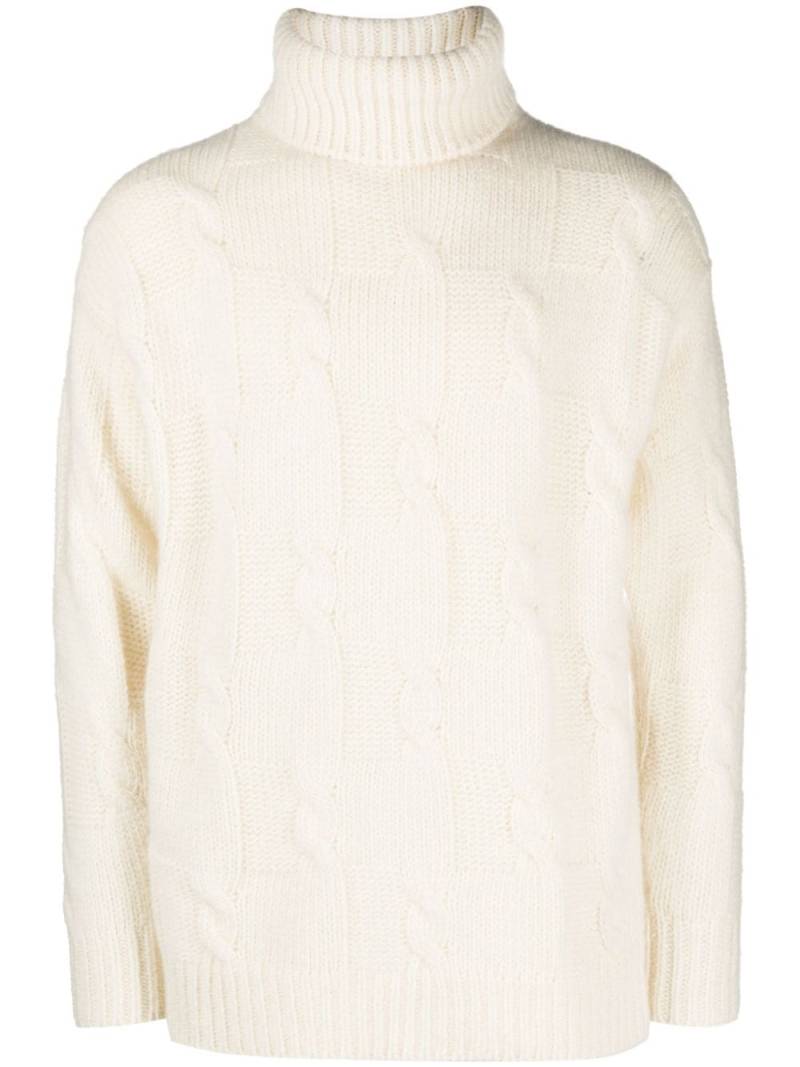 PT Torino roll-neck long-sleeved jumper - Neutrals von PT Torino