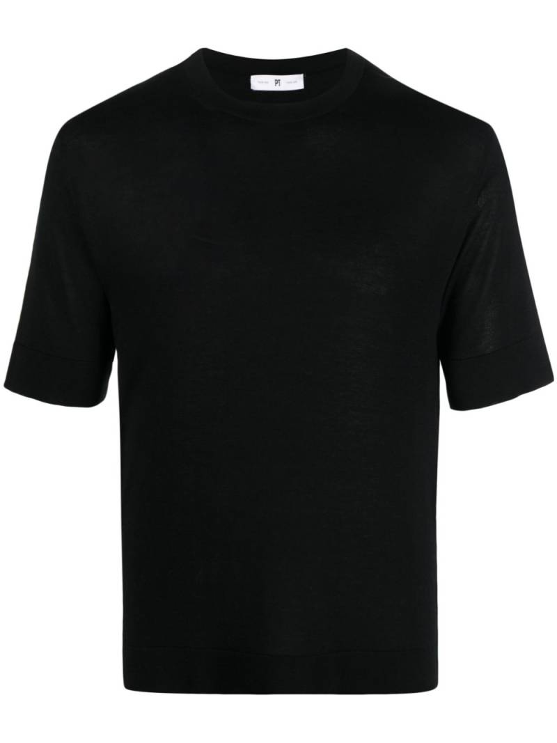 PT Torino round-neck stretch T-shirt - Black von PT Torino