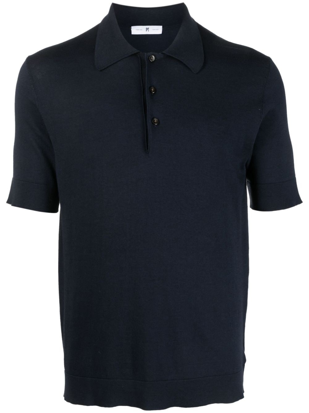 PT Torino short-sleeve cotton-silk polo shirt - Blue von PT Torino