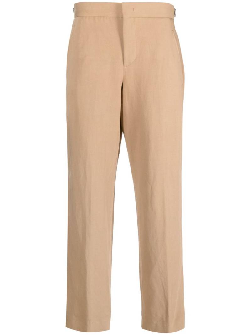 PT Torino straight-leg linen-cotton blend trousers - Neutrals von PT Torino