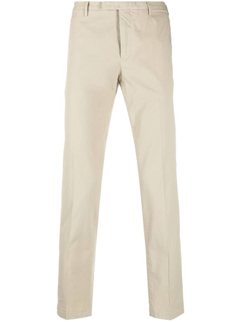 PT Torino slim-fit cotton-blend trousers - Neutrals von PT Torino