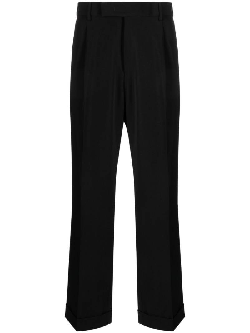 PT Torino straight-leg virgin wool chino trousers - Black von PT Torino