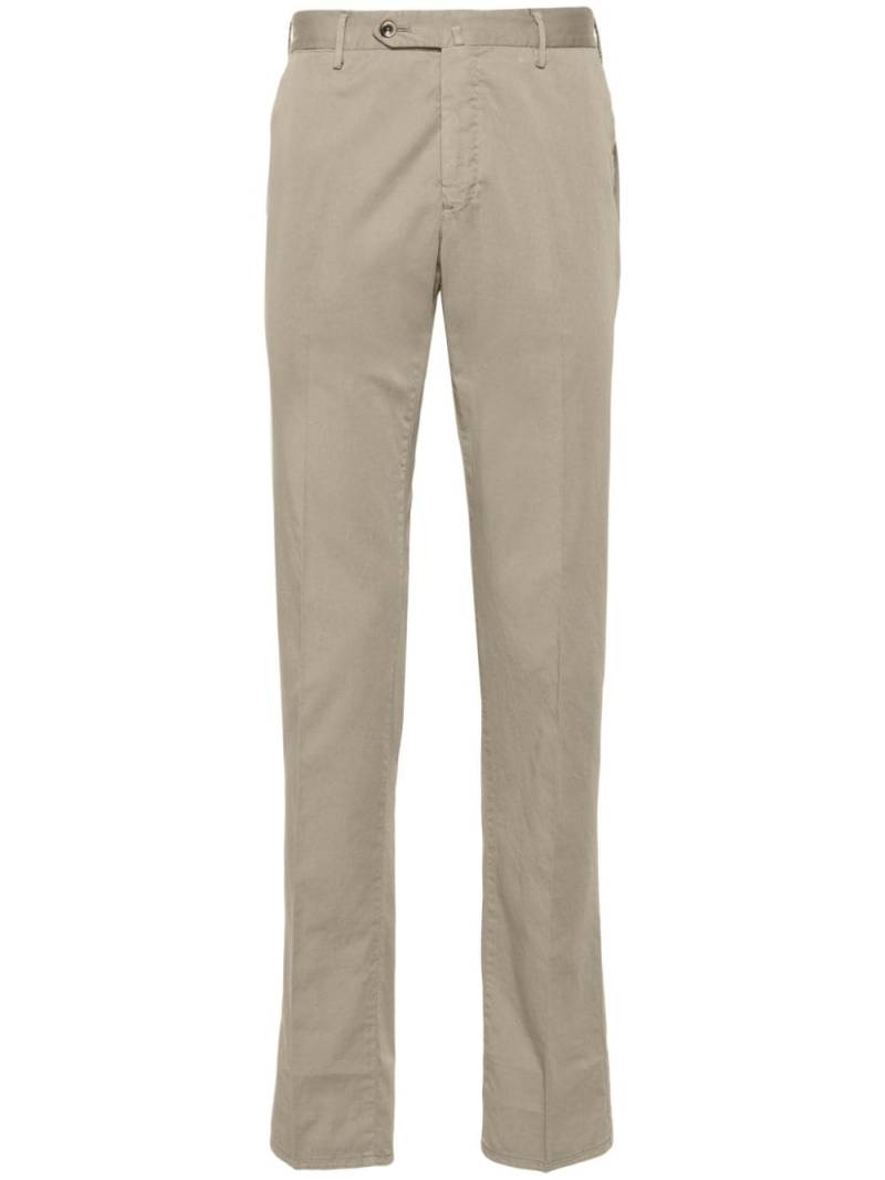 PT Torino tapered-leg cotton-blend chino trousers - Neutrals von PT Torino