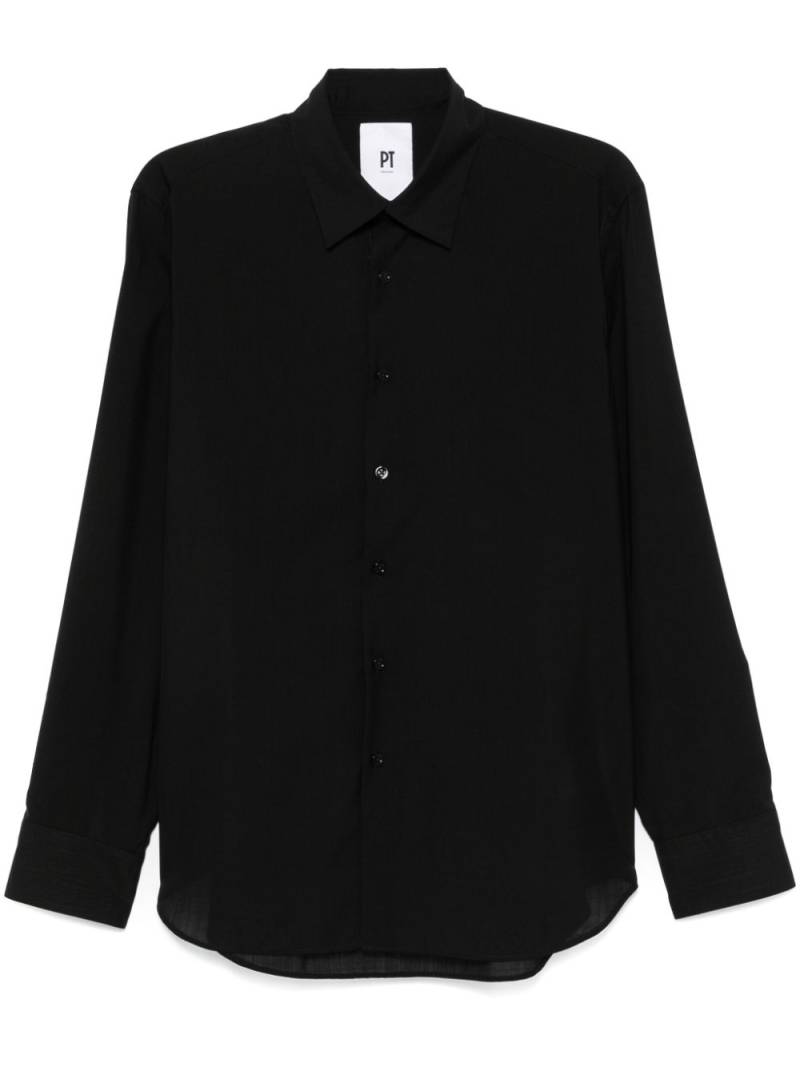 PT Torino virgin wool shirt - Black von PT Torino