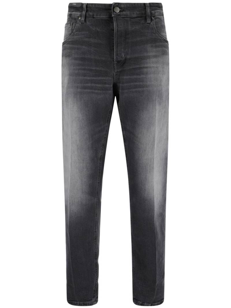 PT Torino whiskering detail slim-cut jeans - Black von PT Torino