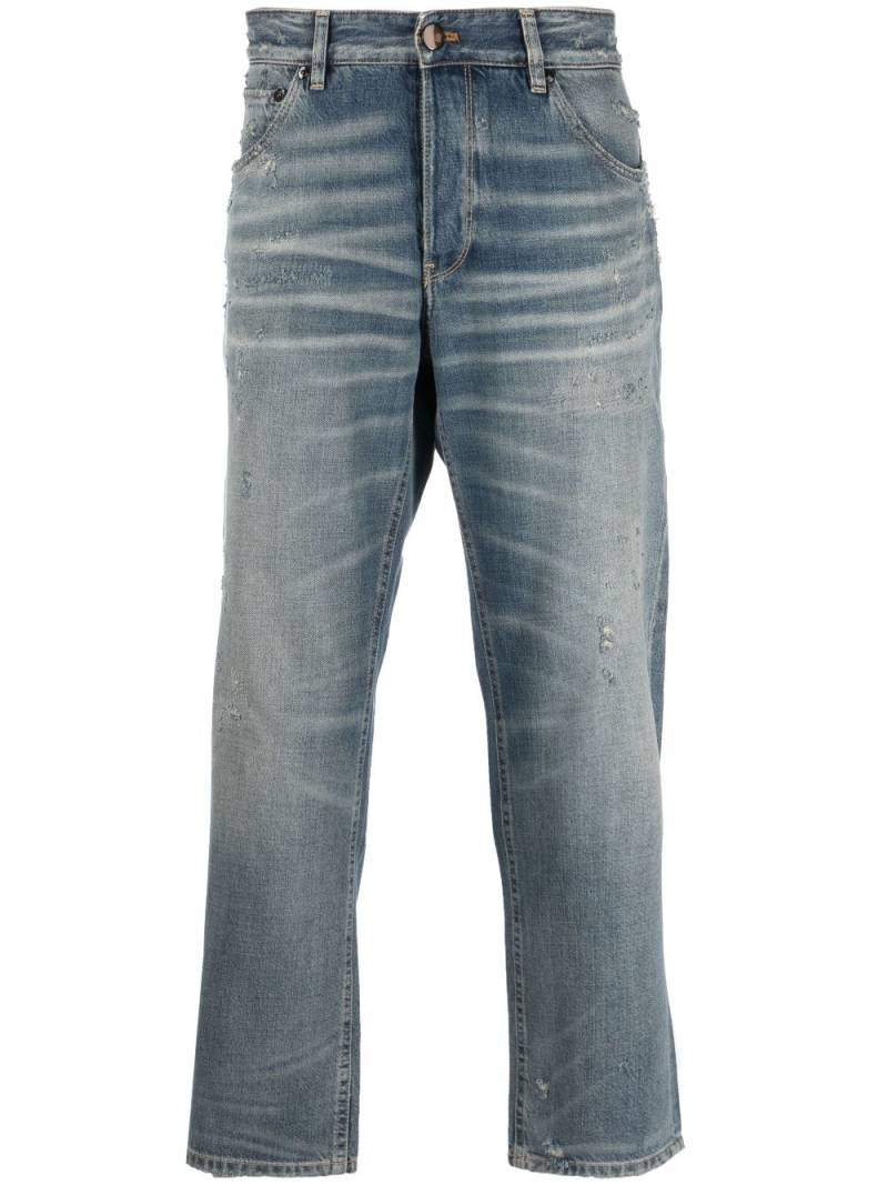 PT Torino whiskering-effect straight-leg jeans - Blue von PT Torino