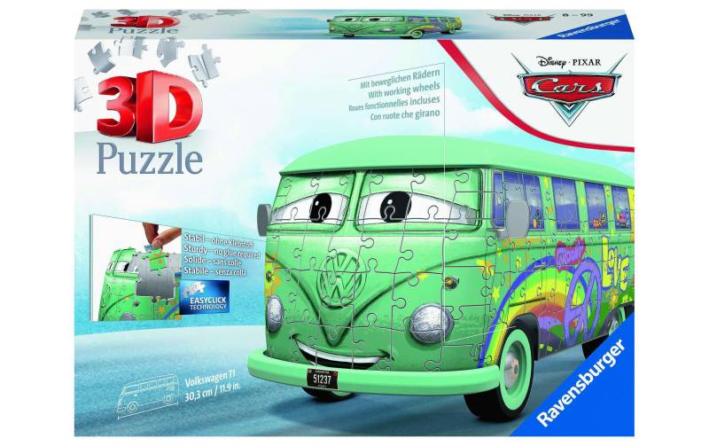 Ravensburger Puzzle »Volkswagen T1 Cars Fillmor«, (162 tlg.), 3D-Effekt von Ravensburger