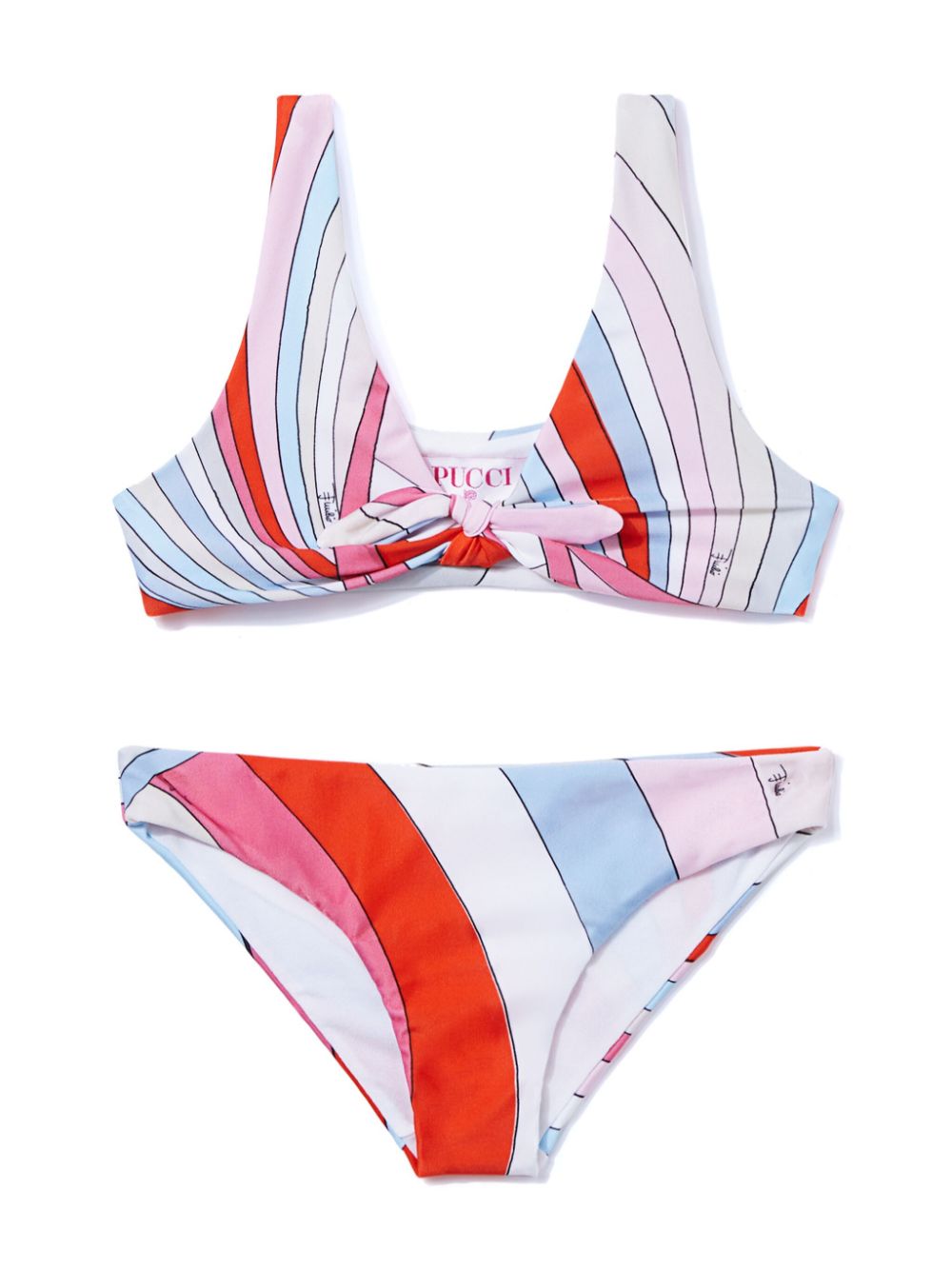 PUCCI Junior Iride-print bikini - Pink von PUCCI Junior