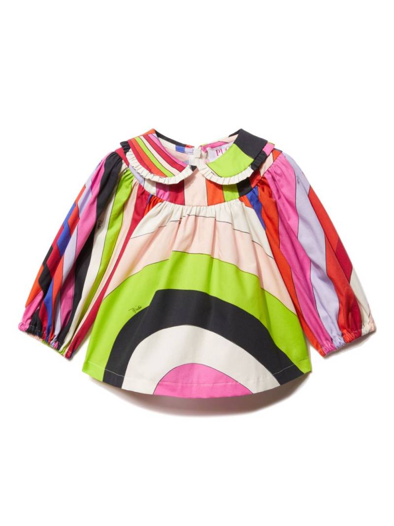 PUCCI Junior Iride-print cotton blouse - Multicolour von PUCCI Junior