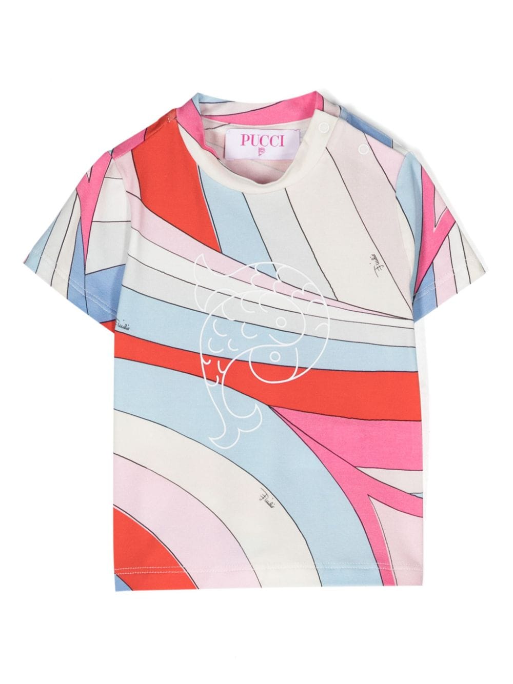 PUCCI Junior Iride-print jersey T-shirt - White von PUCCI Junior