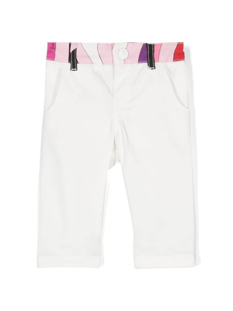 PUCCI Junior Iride-print straight-leg jeans - White von PUCCI Junior