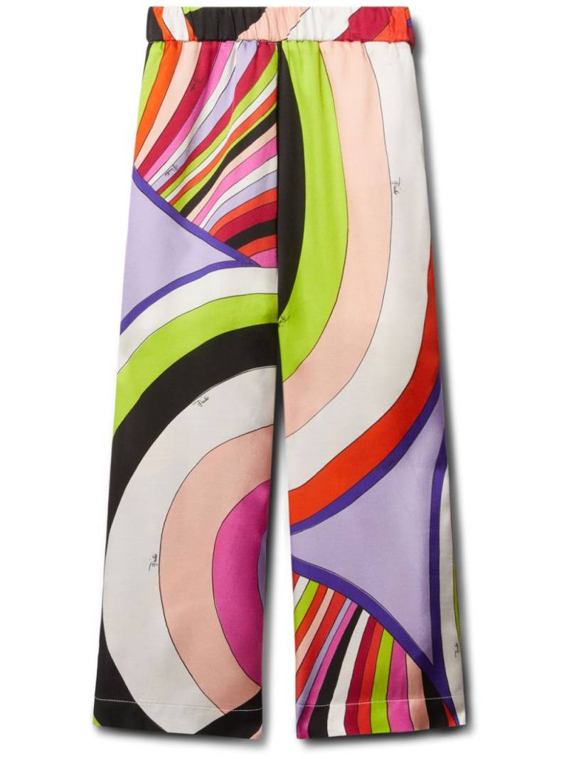 PUCCI Junior Iride-print trousers - Multicolour von PUCCI Junior