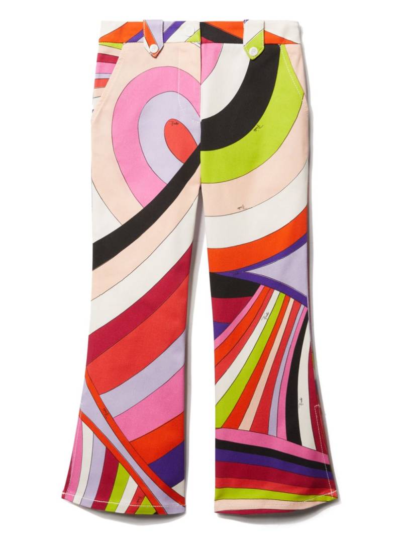 PUCCI Junior Iride print trousers - Multicolour von PUCCI Junior