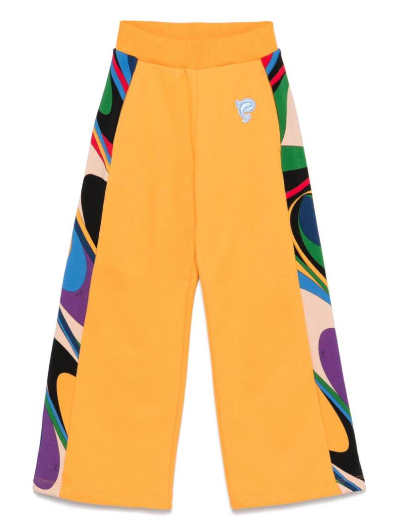 PUCCI Junior Iride-print trousers - Orange von PUCCI Junior