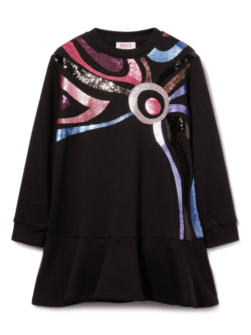 PUCCI Junior Marmo-embellished dress - Black von PUCCI Junior