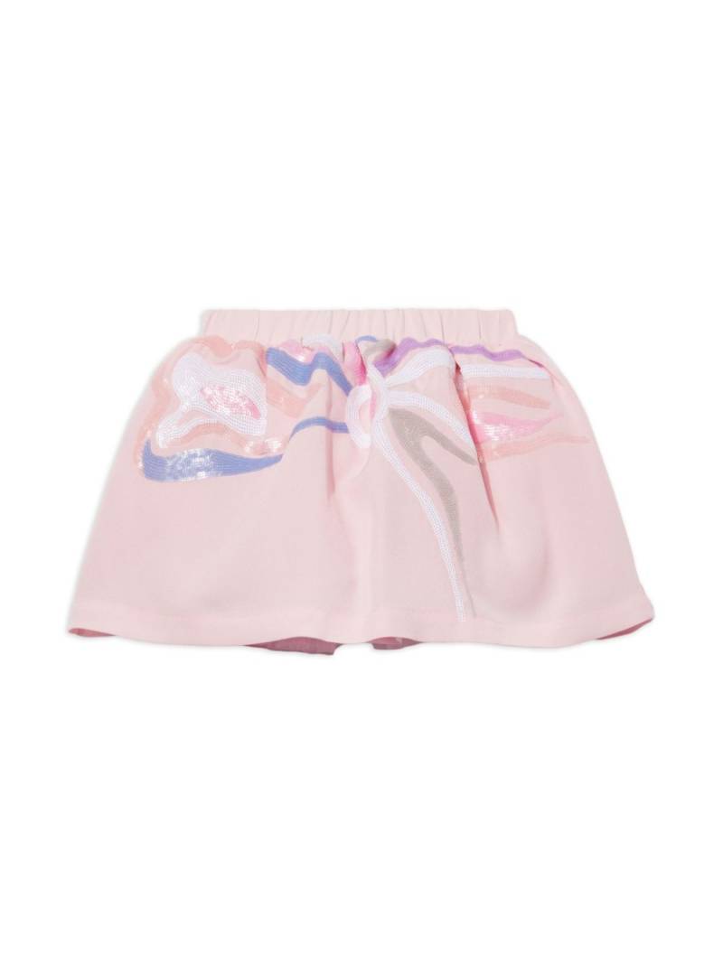 PUCCI Junior Marmo-embellished mini skirt - Pink von PUCCI Junior