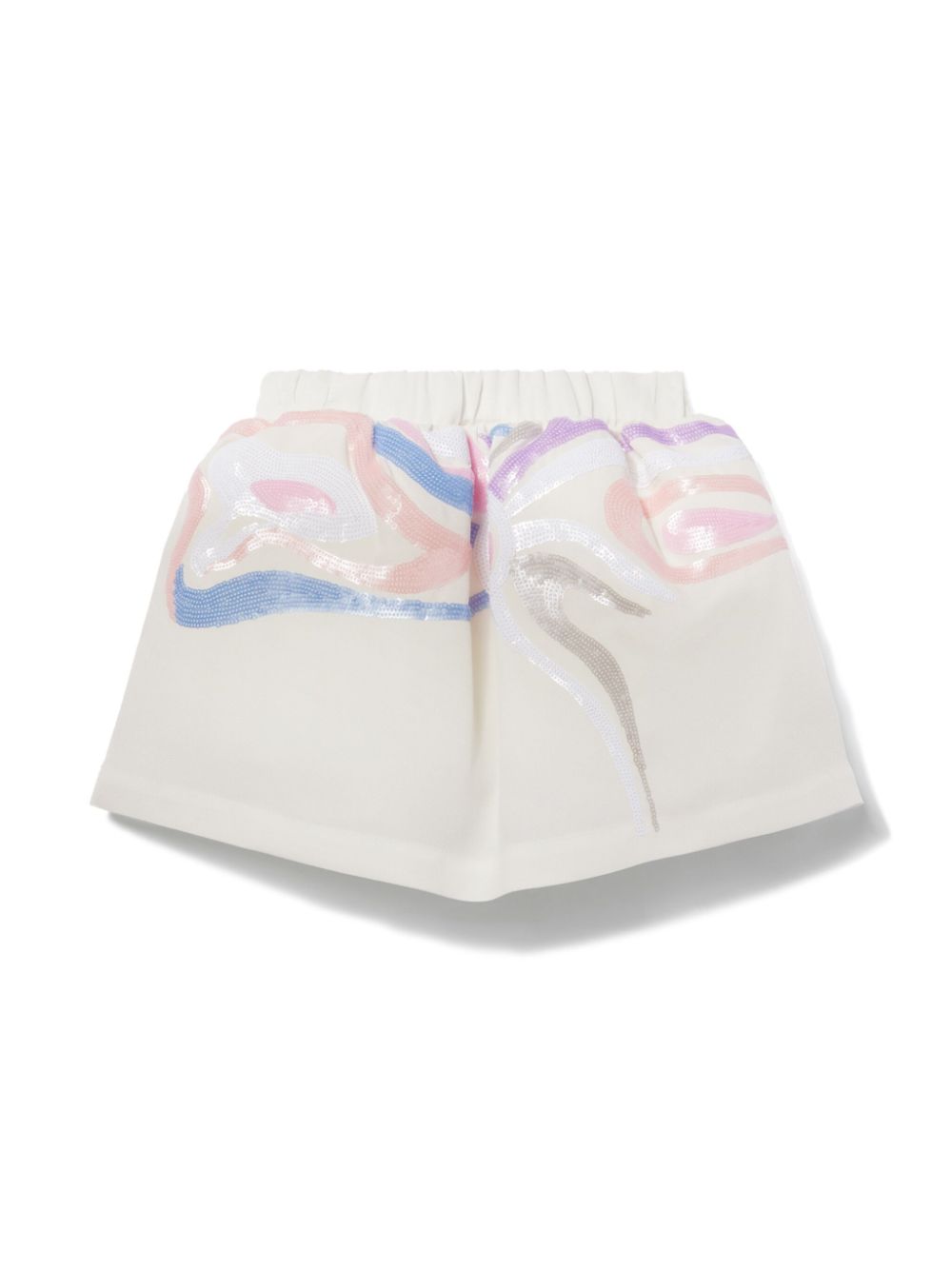 PUCCI Junior Marmo-embellished mini skirt - White von PUCCI Junior