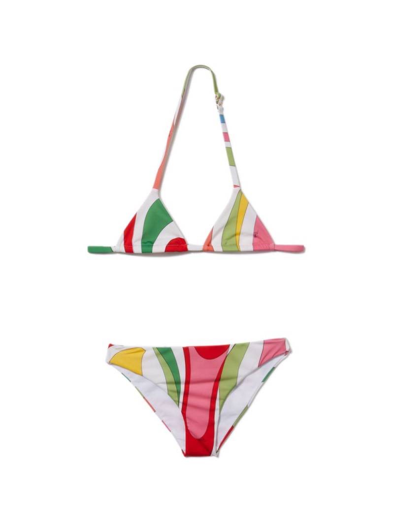 PUCCI Junior Marmo-print bikini set - White von PUCCI Junior