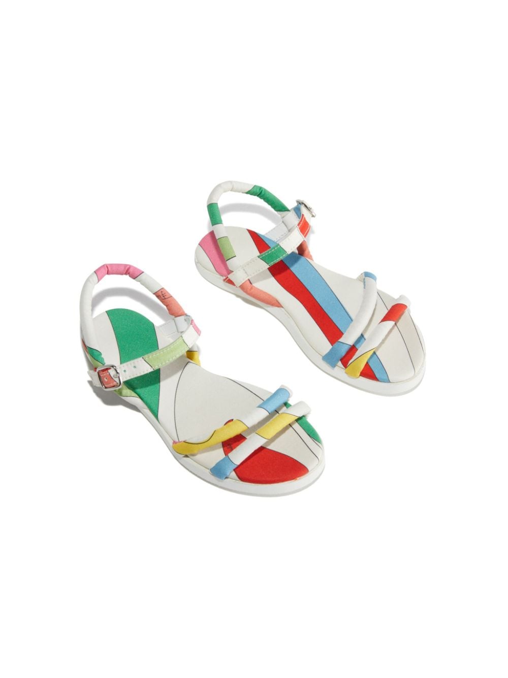 PUCCI Junior Marmo-print flat sandals - White von PUCCI Junior