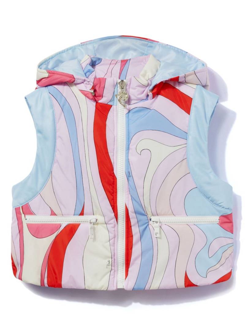 PUCCI Junior Marmo-print gilet - Pink von PUCCI Junior