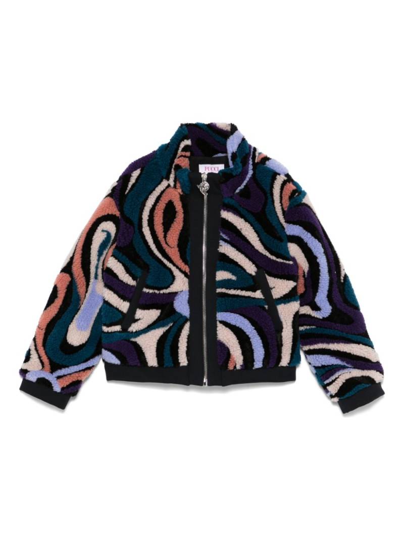 PUCCI Junior Marmo-print jacket - Black von PUCCI Junior