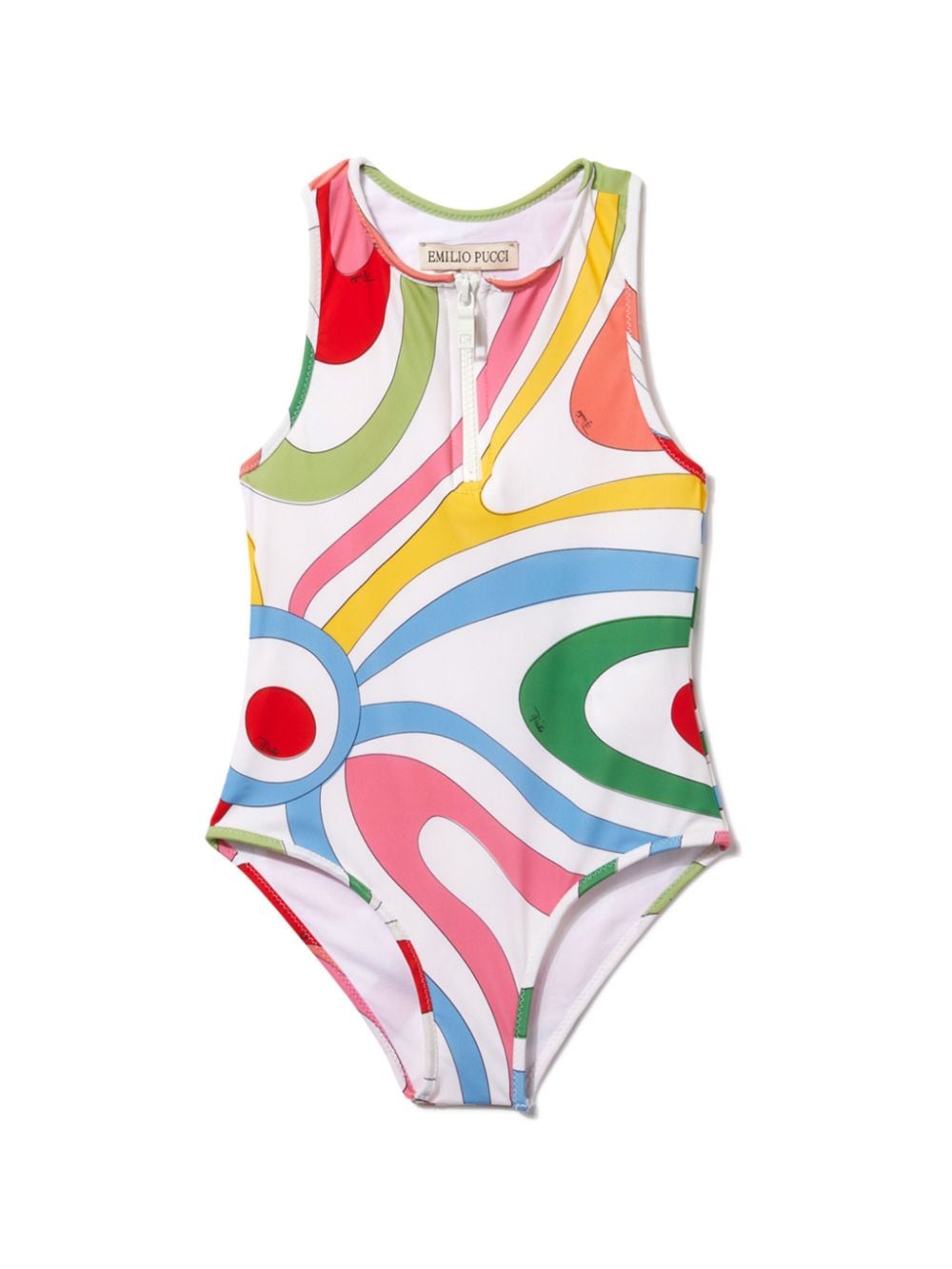 PUCCI Junior Marmo-print swimsuit - White von PUCCI Junior