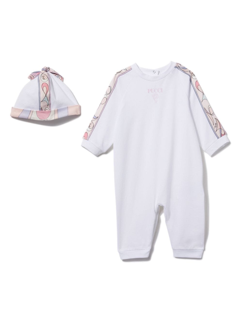 PUCCI Junior Marmo-trim babygrow set - White von PUCCI Junior