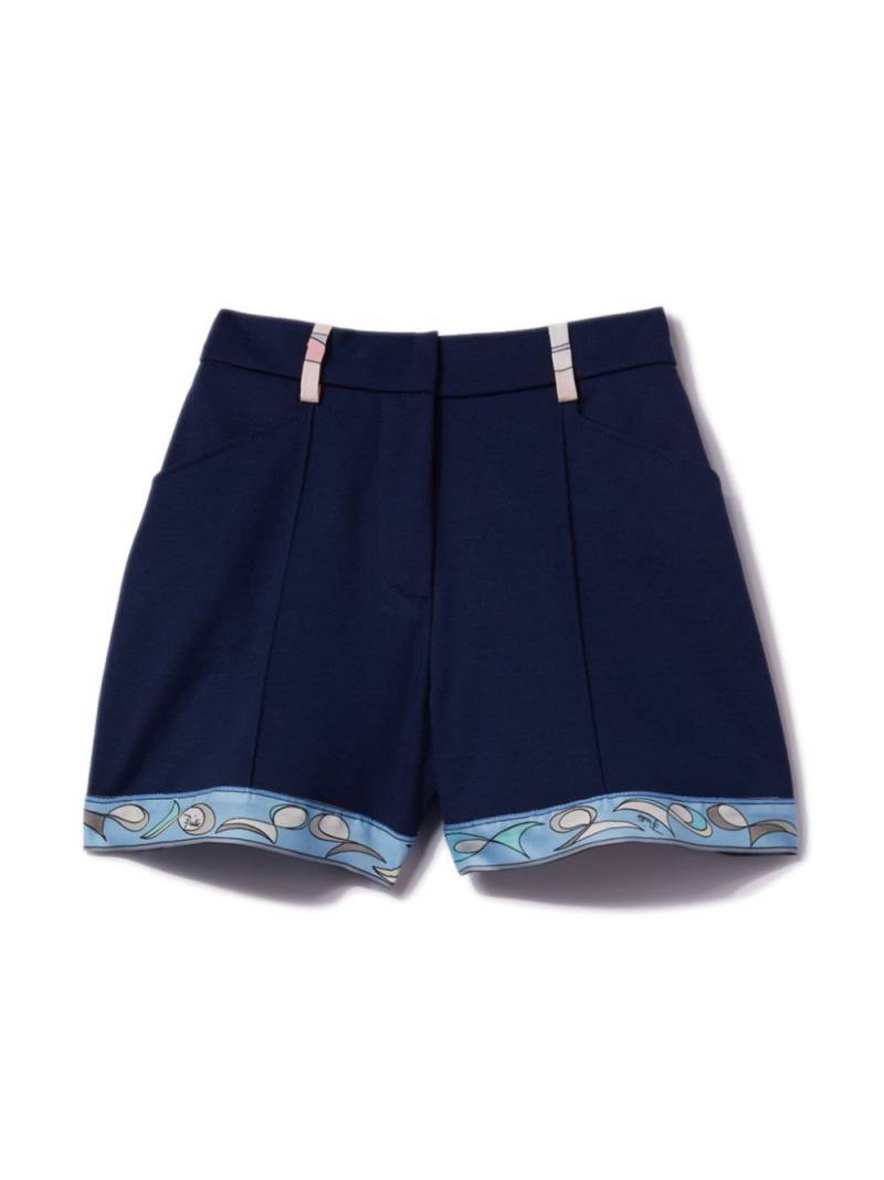 PUCCI Junior Pesci-trim shorts - Blue von PUCCI Junior