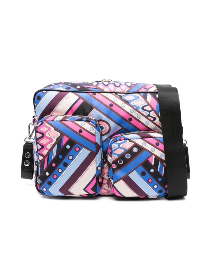 PUCCI Junior abstract-print scuba changing bag - Blue von PUCCI Junior