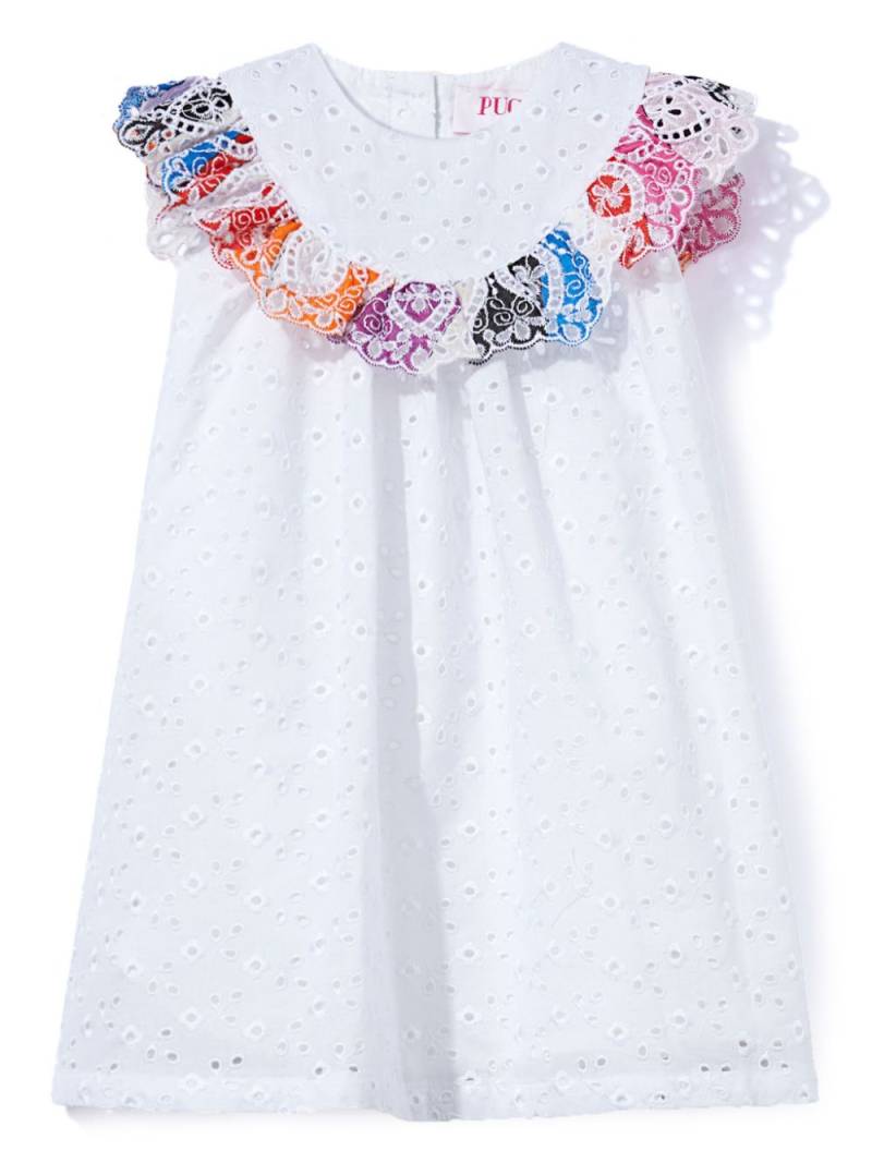 PUCCI Junior broderie-anglaise dress - White von PUCCI Junior