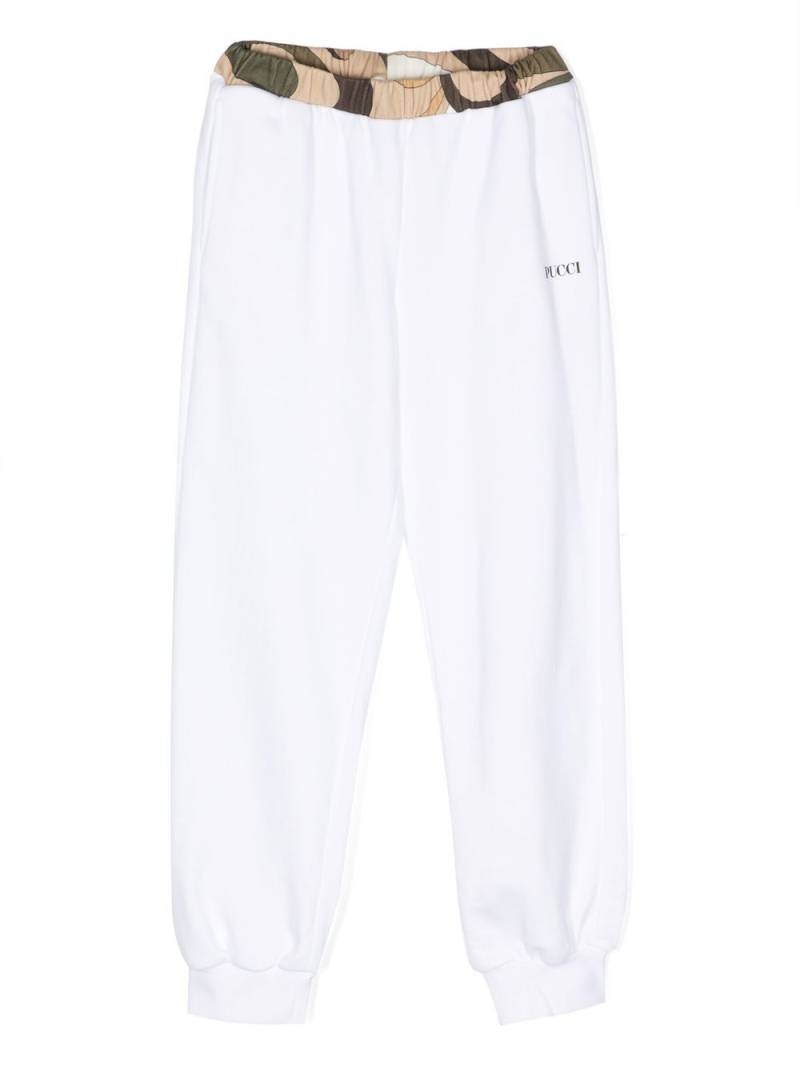 PUCCI Junior contrast-trim track pants - White von PUCCI Junior