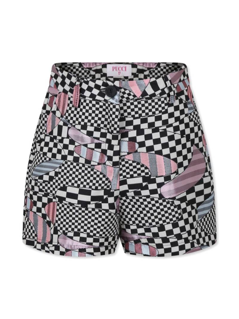 PUCCI Junior graphic-print shorts - Black von PUCCI Junior