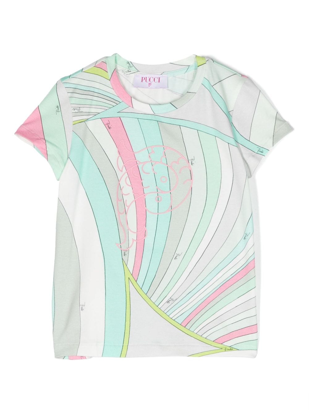 PUCCI Junior kaleidoscopic-print crew-neck T-shirt - Green von PUCCI Junior