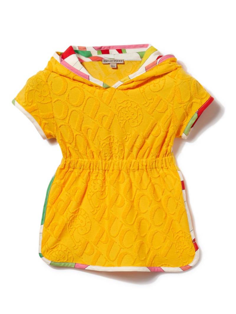 PUCCI Junior logo-jacquard playsuit - Yellow von PUCCI Junior