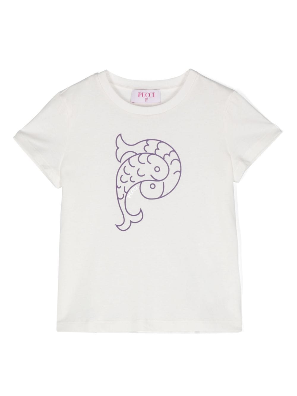 PUCCI Junior logo-print cotton T-shirt - White von PUCCI Junior