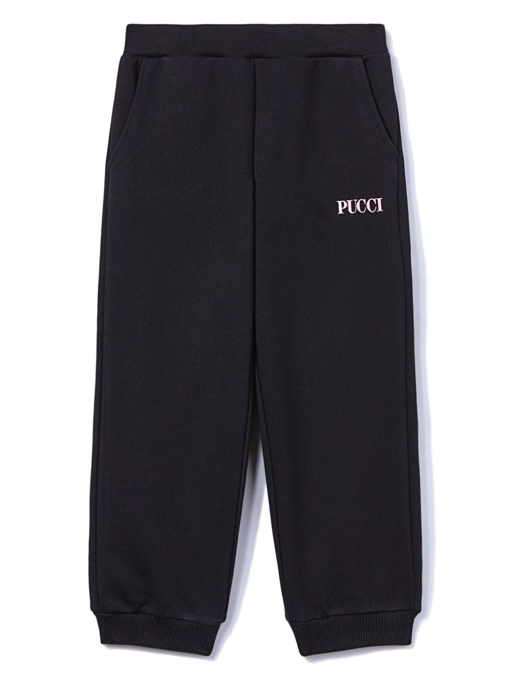 PUCCI Junior logo-print cotton joggers - Black von PUCCI Junior