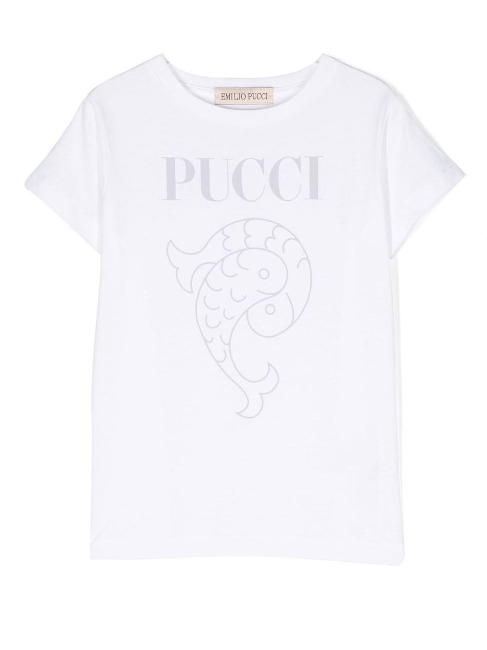 PUCCI Junior logo print short-sleeve T-shirt - White von PUCCI Junior