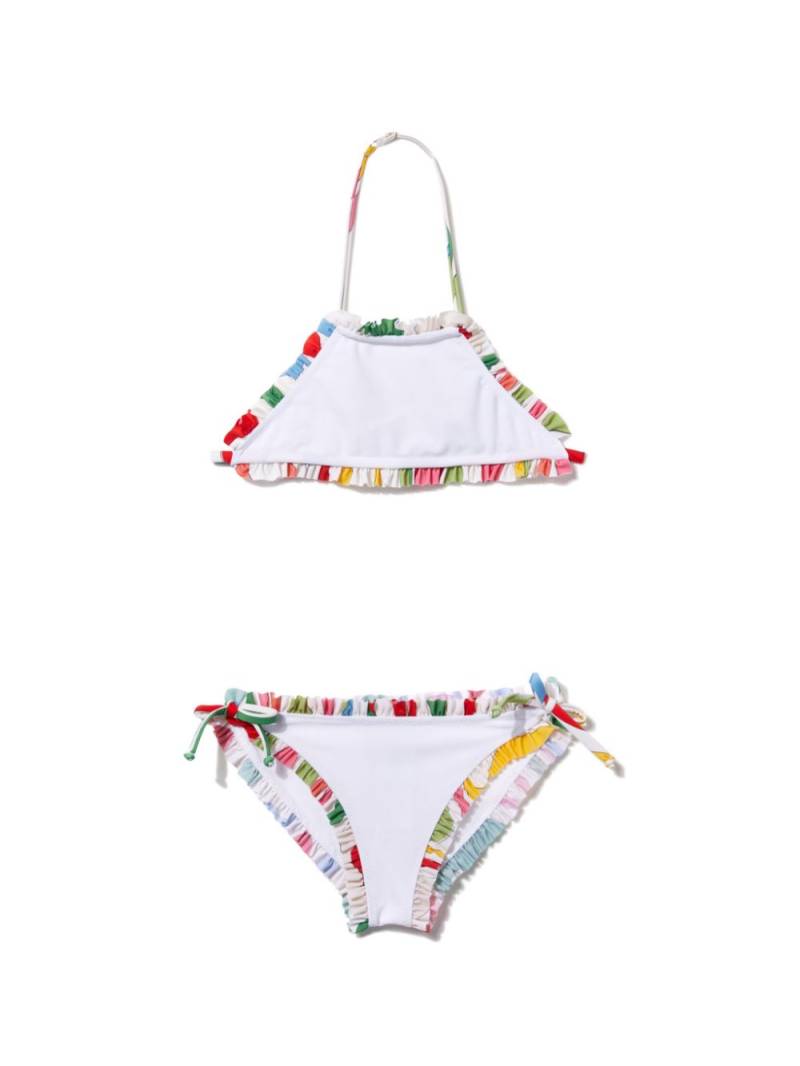 PUCCI Junior ruffled bikini set - White von PUCCI Junior