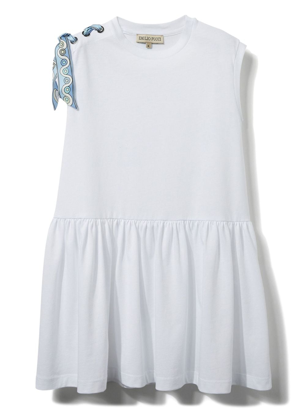 PUCCI Junior scarf-detail sleeveless dress - White von PUCCI Junior