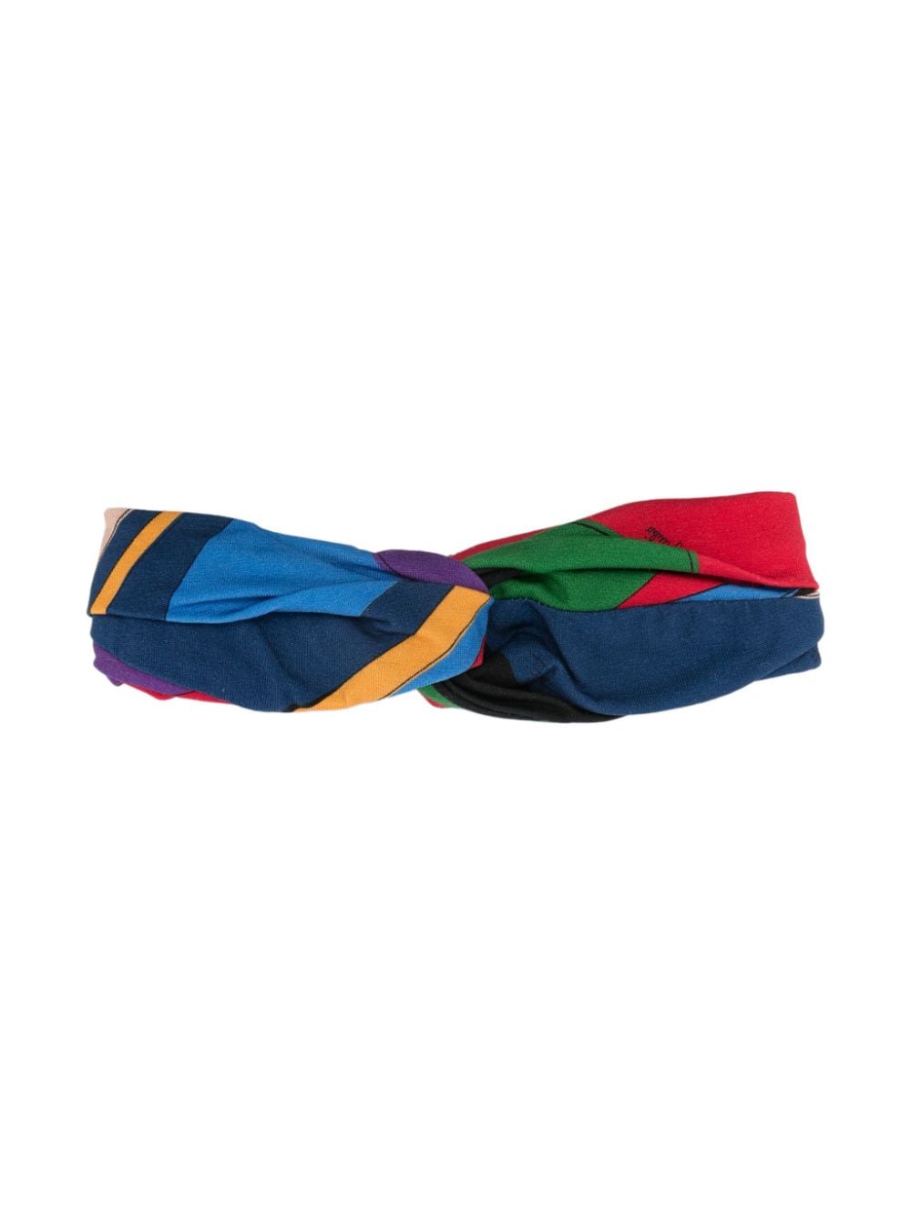 PUCCI Junior twisted graphic-print headband - Black von PUCCI Junior