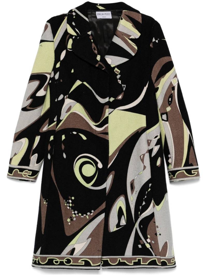 PUCCI Pre-Owned 2000s abstract-print coat - Black von PUCCI Pre-Owned